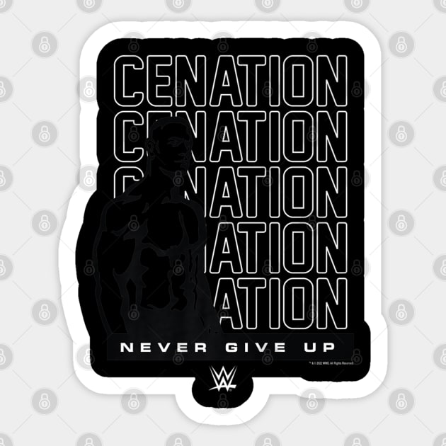 John Cena Cenation Never Give Up Sticker by Holman